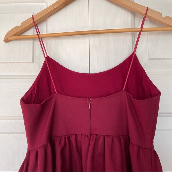 📦 SALE | Showpo. | Wild Nights A-Line Spaghetti Strap Tea Length Dress Wine - Picture 4 of 8